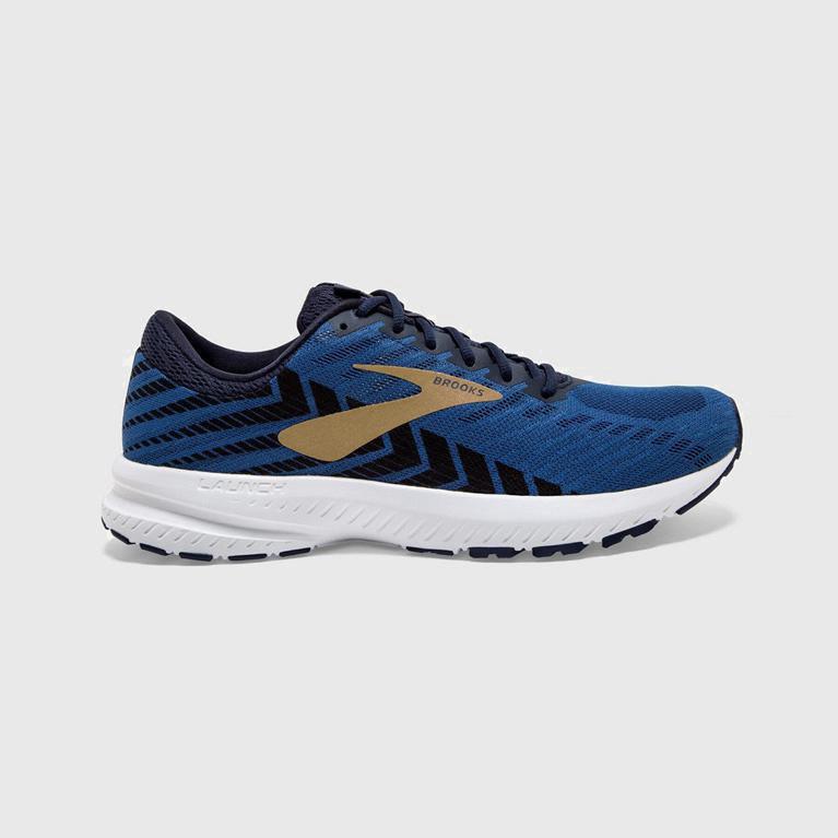 Brooks Launch 6 Israel - Men's Road Running Shoes - Blue (59468-TJUF)